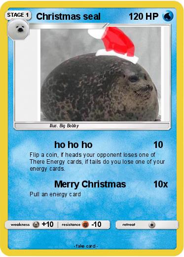 Pokemon Christmas seal