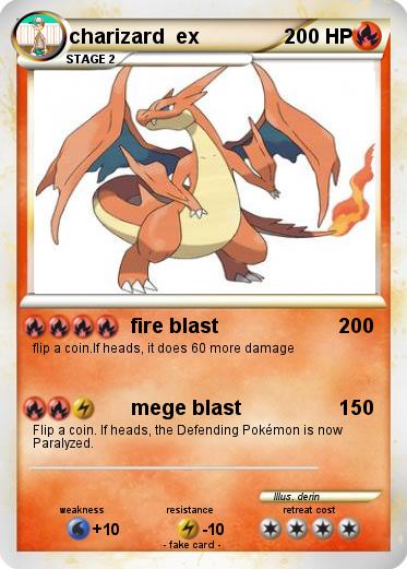 Pokemon charizard  ex
