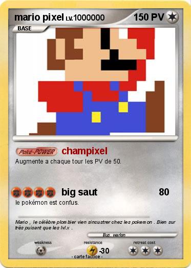Pokemon mario pixel