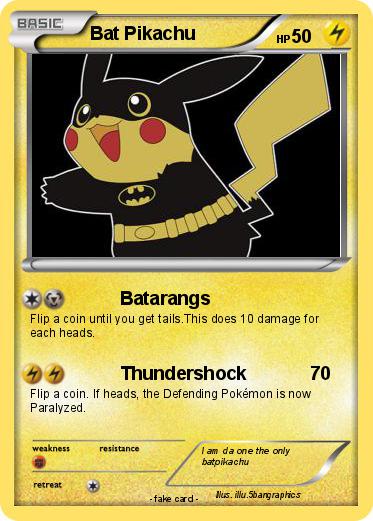 Pokemon Bat Pikachu