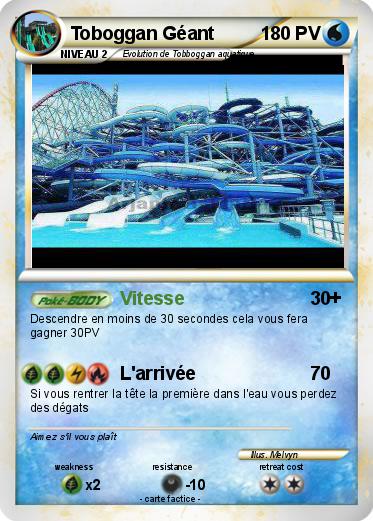 Pokemon Toboggan Géant