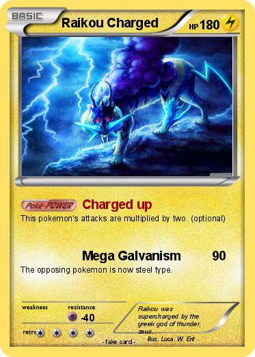 Pokemon Raikou Charged
