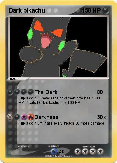 Pokemon Dark pikachu