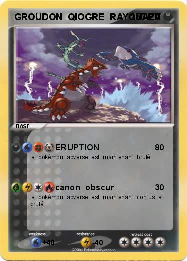 Pokemon GROUDON  QIOGRE  RAYQUAZA