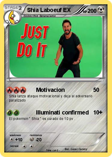 Pokemon Shia Laboeuf EX