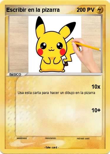 Pokemon Escribir en la pizarra