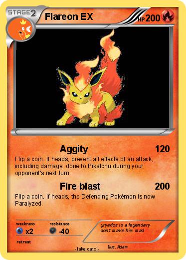 Pokemon Flareon EX