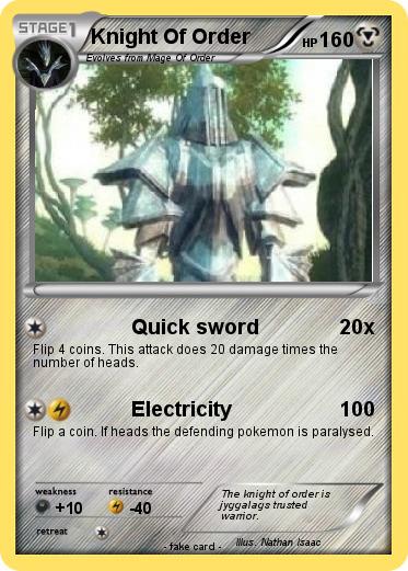 Pokemon Knight Of Order
