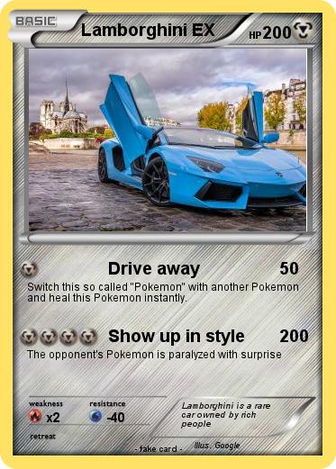 Pokemon Lamborghini EX