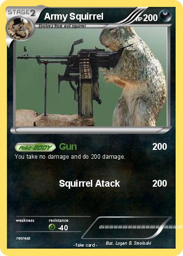 Pokemon Army Squirrel
