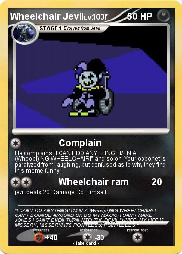 Pokemon Wheelchair Jevil