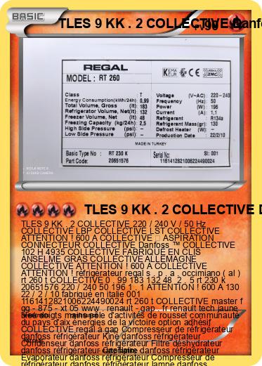 Pokemon TLES 9 KK . 2 COLLECTIVE Danfoss ™