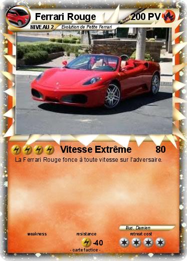 Pokemon Ferrari Rouge