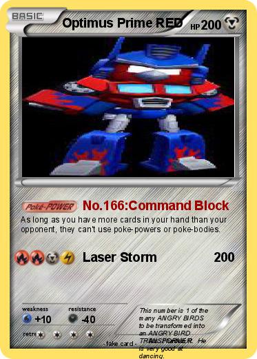 Pokemon Optimus Prime RED