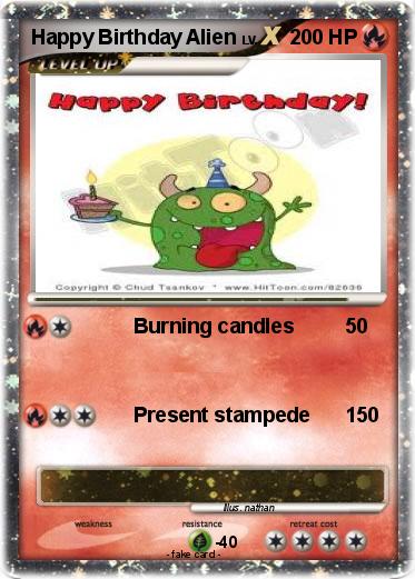 Pokemon Happy Birthday Alien