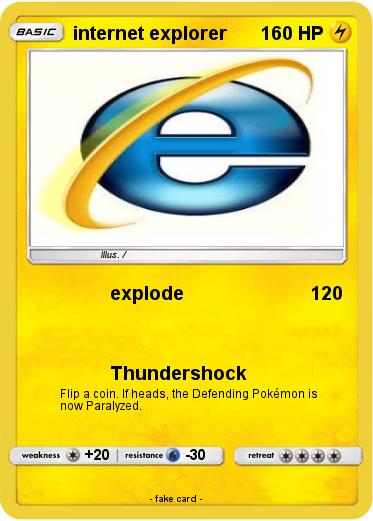 Pokemon internet explorer