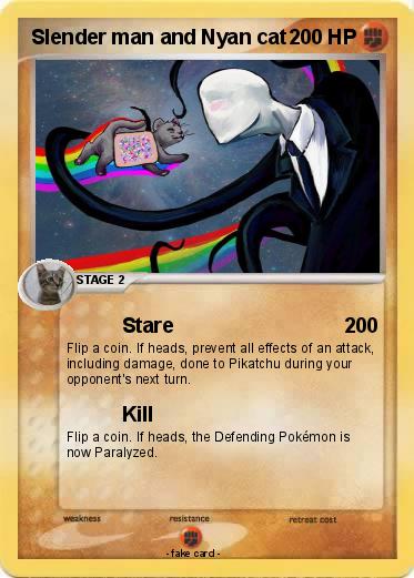 Pokemon Slender man and Nyan cat
