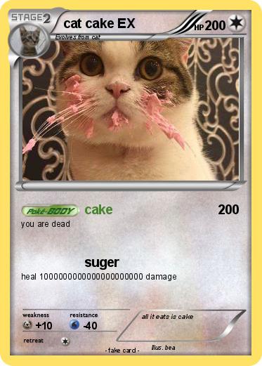Pokemon cat cake EX