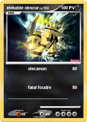 Pokemon elekable obscur