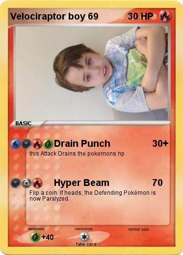 Pokemon Velociraptor boy 69
