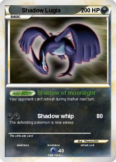 Pokemon Shadow Lugia