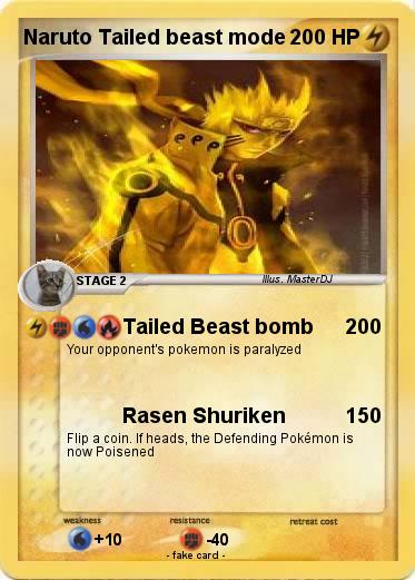 Pokemon Naruto Tailed beast mode