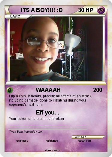 Pokemon ITS A BOY!!!! :D