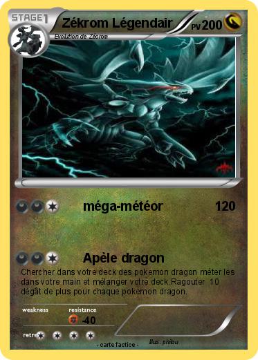 Pokemon Zékrom Légendair