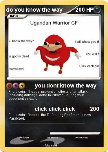 Pokemon do you know the way