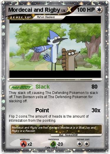 Pokemon Mordecai and Rigby