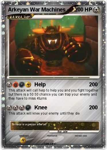 Pokemon Arkeyan War Machines