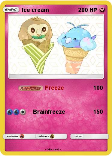 Pokemon Ice cream