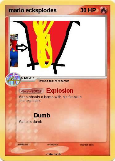 Pokemon mario ecksplodes