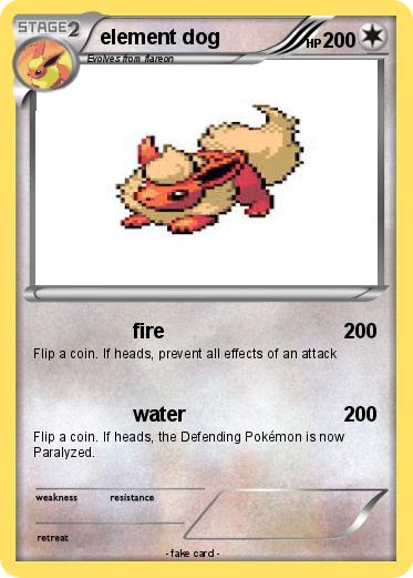Pokemon element dog