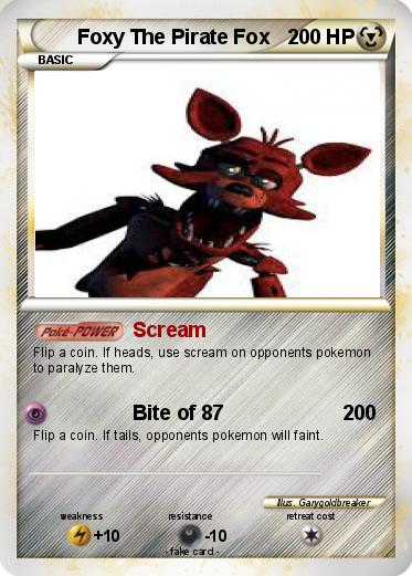 Pokemon Foxy The Pirate Fox