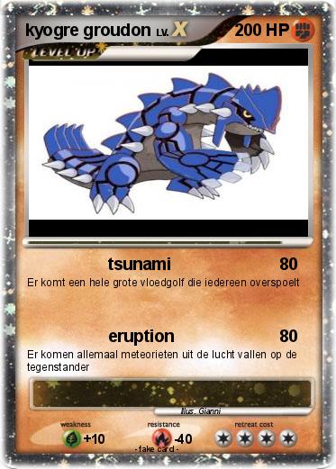 Pokemon kyogre groudon