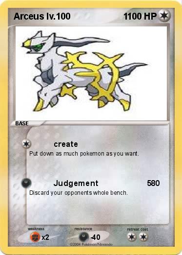 Pokemon Arceus lv.100                     1