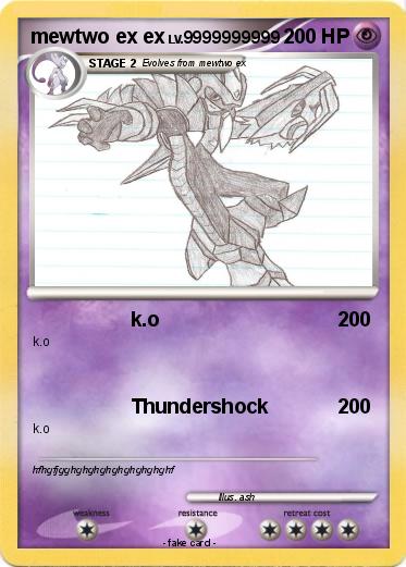 Pokemon mewtwo ex ex