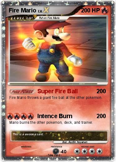 Pokemon Fire Mario