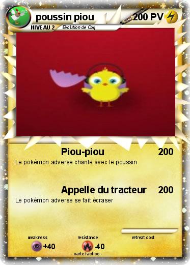 Pokemon poussin piou