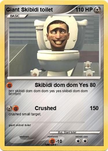 Pokemon Giant Skibidi toilet