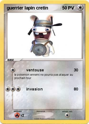 Pokemon guerrier lapin cretin