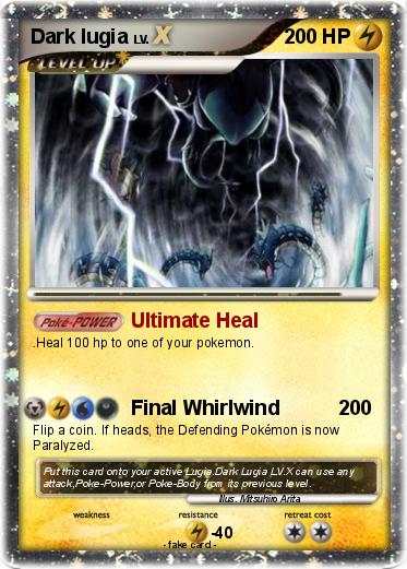 Pokemon Dark lugia