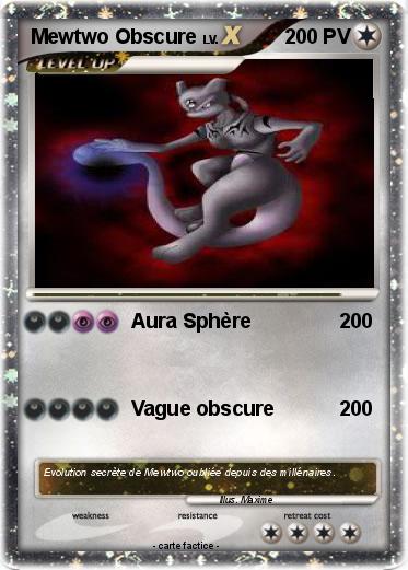 Pokemon Mewtwo Obscure