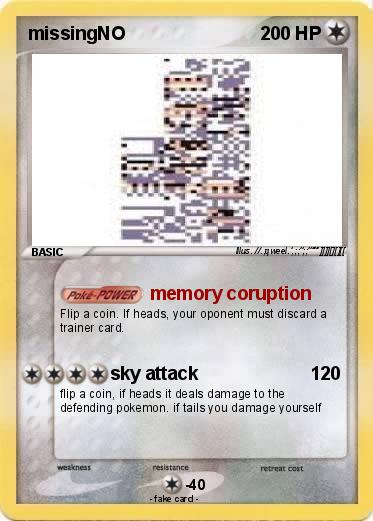 Pokemon missingNO