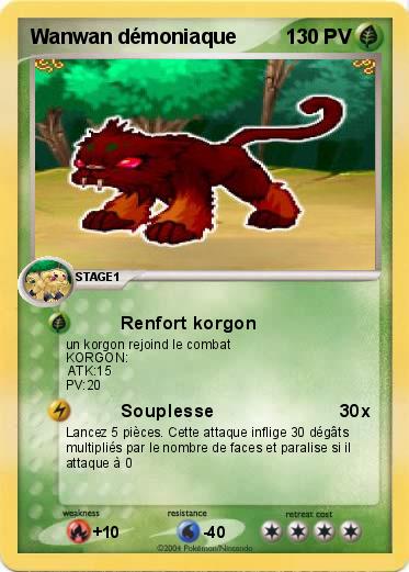 Pokemon Wanwan démoniaque