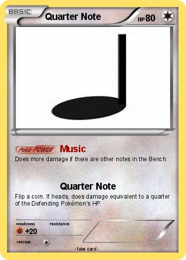 Pokemon Quarter Note
