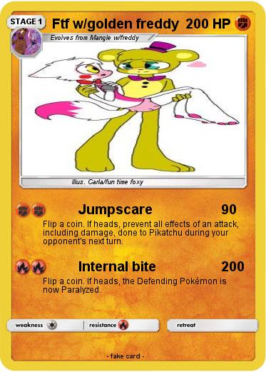 Pokemon Ftf w/golden freddy