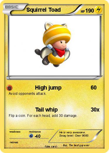 Pokemon Squirrel Toad