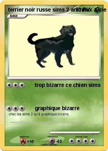 Pokemon terrier noir russe sims 2 animaux & cie